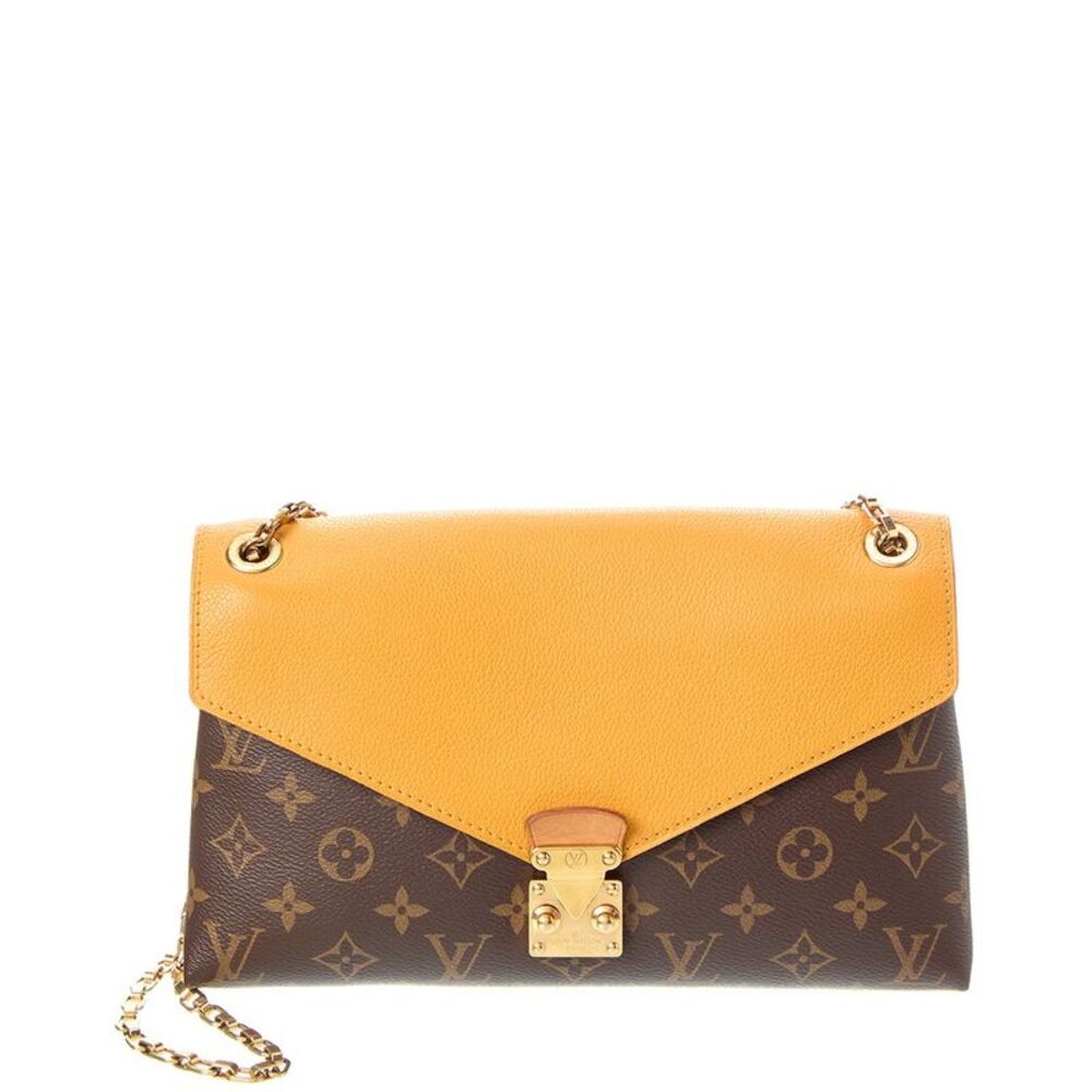 Louis Vuitton Yellow Monogram Canvas Pallas Chain Bag (Authentic Pre-Loved)